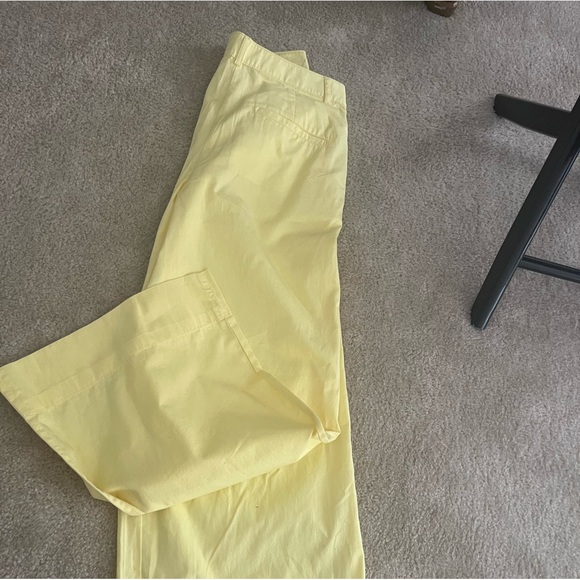 NWT Loft Wide Leg Pants in “Lemon Squeeze” color - Picture 3 of 5